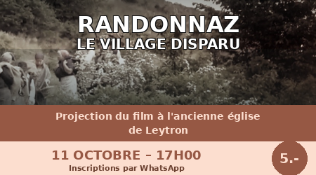Projection du film "Randonnaz le village disparu"